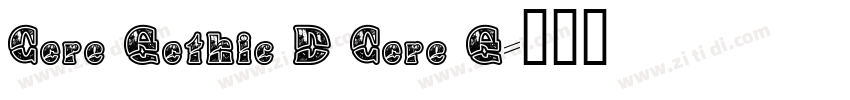 Core Gothic D Core G字体转换